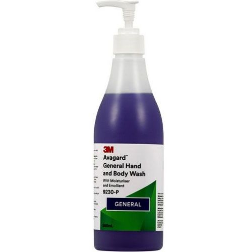 3M AVAGARD GENERAL HAND & BODY WASH 500ML (PURPLE) (9230-P) EACH