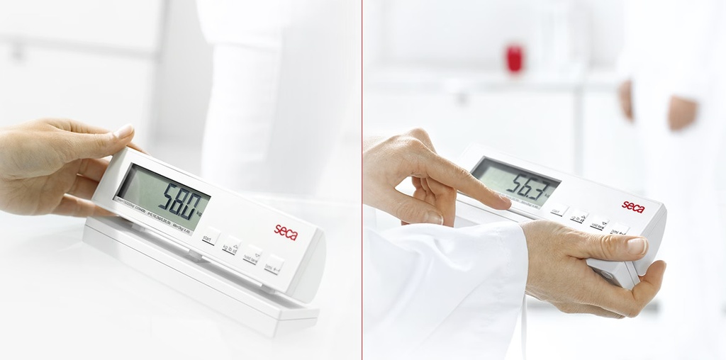 SECA 869 SCALE ELECTRONIC FLAT SCALE WITH CABEL REMOTE DISPLAY 250KG