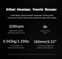 HI5 FLATHEAD VIBRATING MASSAGE DEVICE CHARCOAL - 6 HEADS