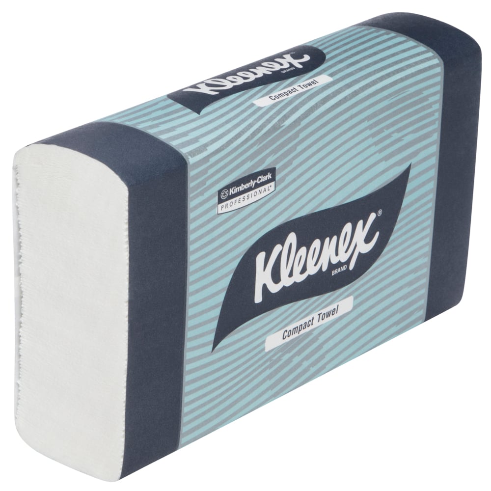 KIMBERLY-CLARK KLEENEX COMPACT INTERLEAVED HAND TOWEL 19.5x29.5CM 4440 CASE (24x90SHEETS)
