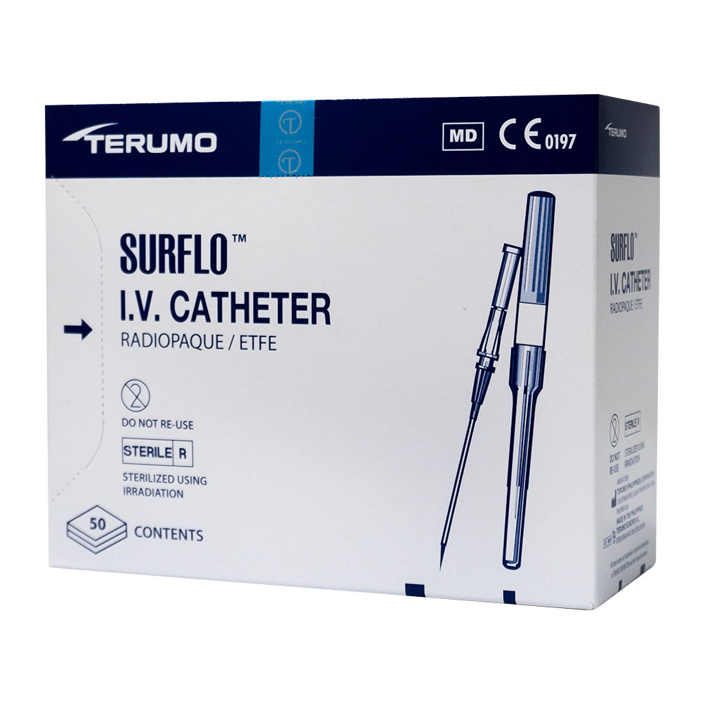 TERUMO SURFLO I.V. CATHETER 14G X 2" - 50 (SR+OX1451C)