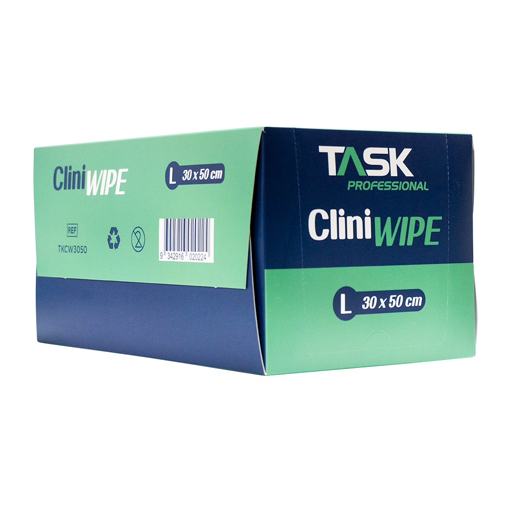 TASK PROFESSIONAL CLINI WIPES LARGE 30 x 50 CM - BOX OF 100
