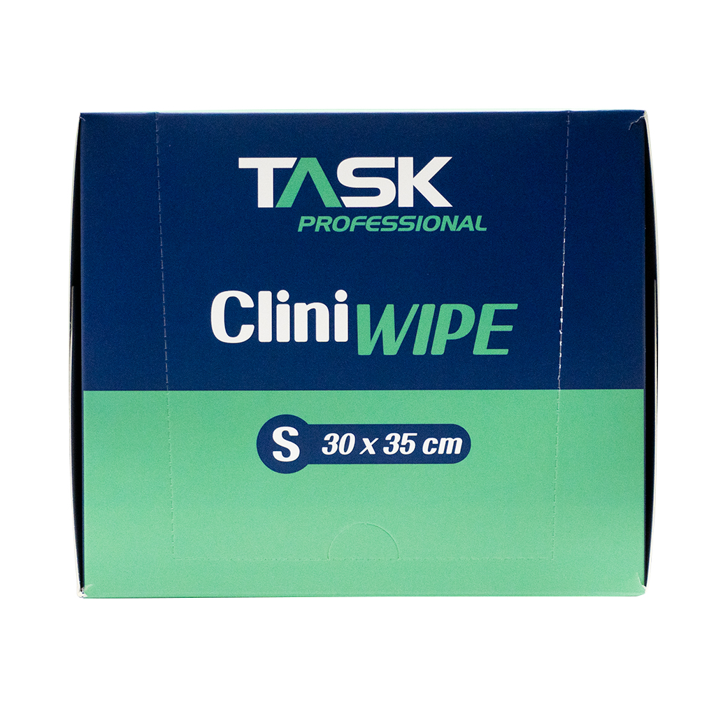TASK PROFESSIONAL CLINI WIPES SMALL 30 x 35 CM - BOX OF 100