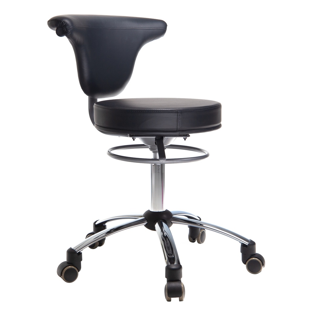 TASK MEDICAL SADDLE STOOL WITH BACK