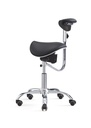 TASK MEDICAL SPLIT SADDLE STOOL WITH ARMREST