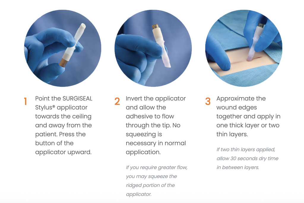 SURGISEAL STYLUS TOPICAL SKIN GLUE 0.5ML (BOX OF 12)