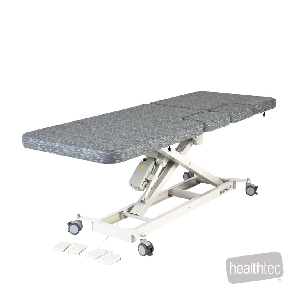 HEALTHTEC LYNX CARDIOLOGY TABLE (M) – BACKREST & BODY SECTION CUTOUTS – ALL ELECTRIC