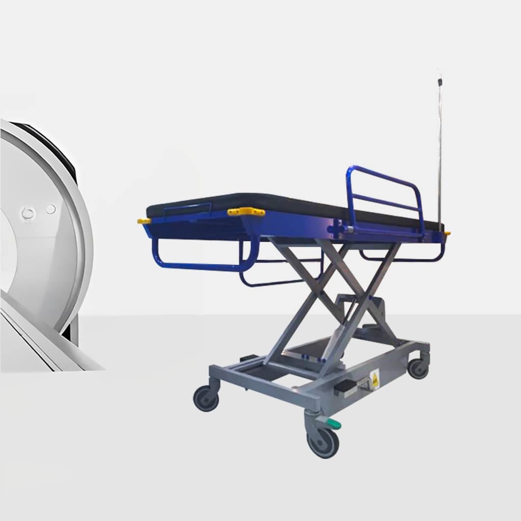 TASK MEDICAL MRI/MR SAFE CONDITIONAL HYDRAULIC HEIGHT ADJUSTABLE STRETCHER - ADJUSTABLE BACK