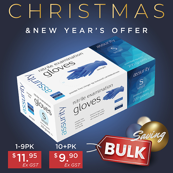 ASSURITY NITRILE EXAM GLOVE POWDER FREE SMALL - 200