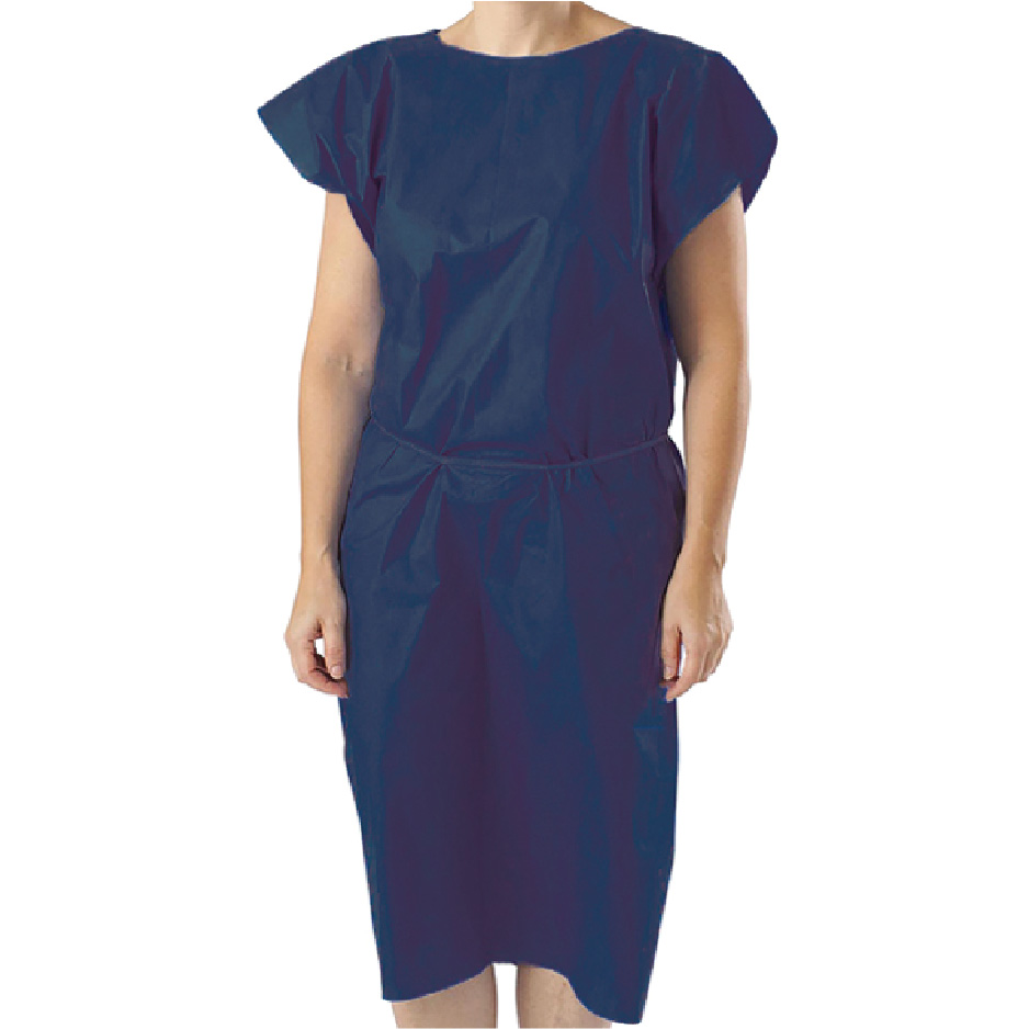 TASK X-RAY PATIENT EXAMINATION GOWN SLEEVELESS NON-WOVEN DARK BLUE X-LARGE CARTON - 100