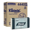 KIMBERLY-CLARK KLEENEX COMPACT INTERLEAVED HAND TOWEL 19.5x29.5CM 4440 CASE (24x90SHEETS)