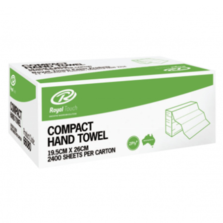 ROYAL TOUCH COMPACT P2P INTERLEAVED HAND TOWEL  19.5X26CM - 2400
