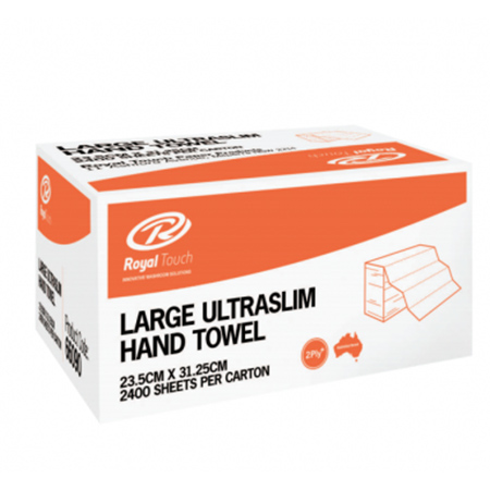 Replaced - ROYAL TOUCH LARGE ULTRASLIM P2P HAND TOWEL 23.5 x 31.25CM - 2400
