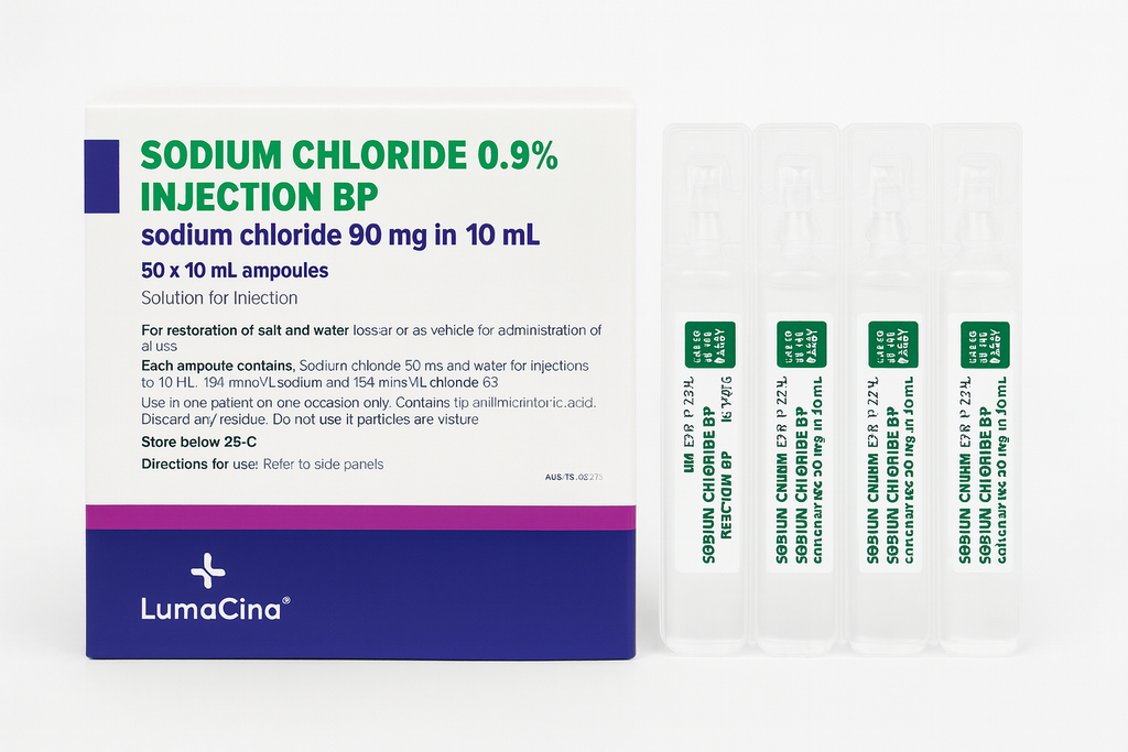 SODIUM CHLORIDE 0.9% 10ML INJ - BOX OF 50