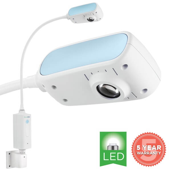 WELCH ALLYN GS300 GENERAL EXAM LIGHT WITH WALL MOUNT 44416 EACH 5 YEAR LIMITED WARRANTY