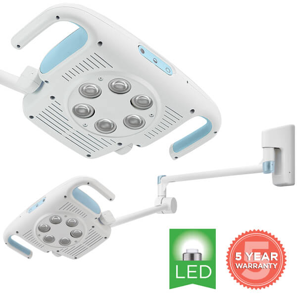 WELCH ALLYN GS900 PROCEDURE LIGHT WALL MOUNT 44900-W EACH 5 YEAR LIMITED WARRANTY