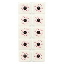 3M REDDOT NON-METALIC RADIOLUCENT MONITORING ECG ELECTRODE 1.60" x 1.36" WITH FOAM TAPE AND STICKY GEL 2570 - 50