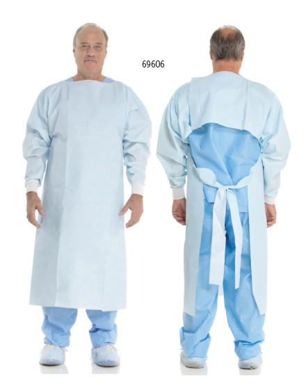 HALYARD PROCEDURE GOWN FOR CHEMOTHERAPY USE, UNIVERSAL - Carton of 100
