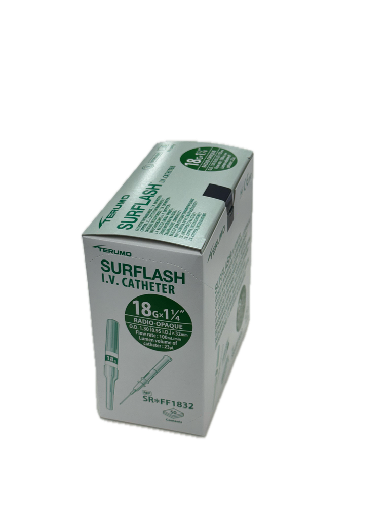 TERUMO SURFLASH IV CANNULA 18G X 32MM - 50 (SR*FF1832)
