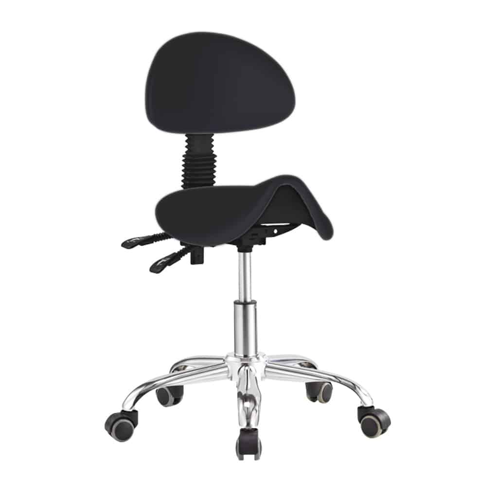TASK MEDICAL SADDLE STOOL WITH BACK