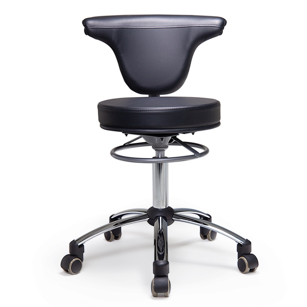 TASK MEDICAL SADDLE STOOL WITH BACK