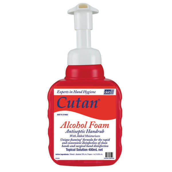Deb Cutan Hand Sanitiser Foam Pump Pack 400ml CFS400
