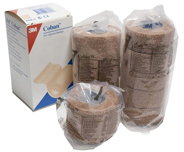 COBAN COHESIVE BANDAGE TAN 7.5CMx2M 1583 ROLL