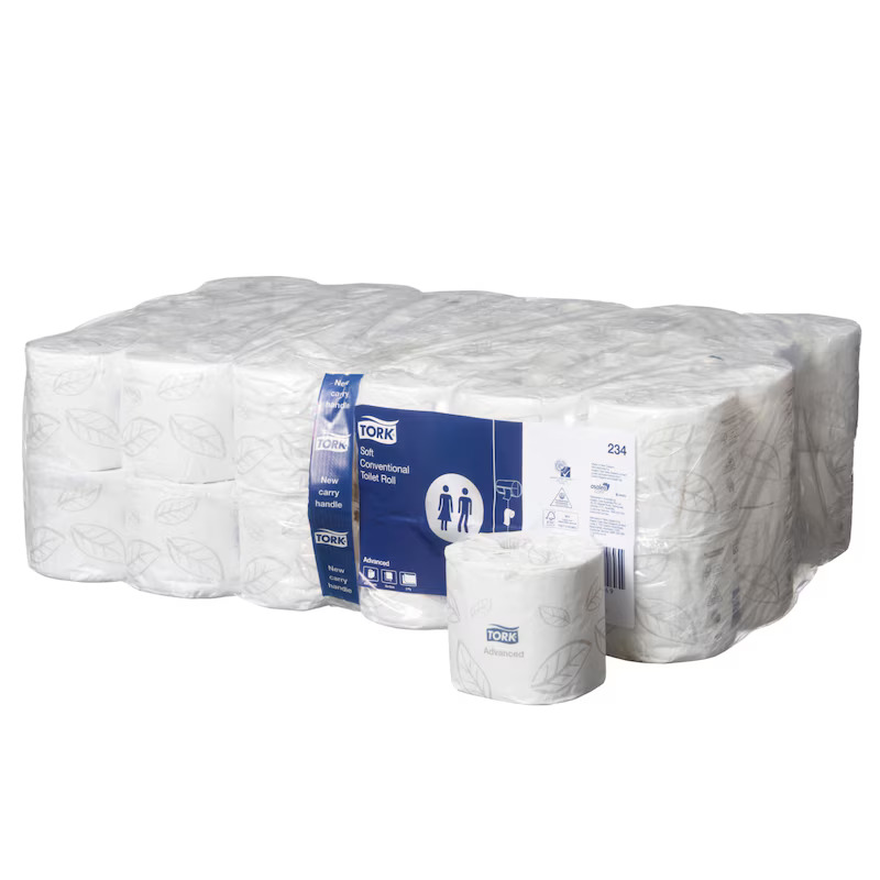 TORK T4 ADVANCED TOILET PAPER ROLLS 2PLY - Pack of 48