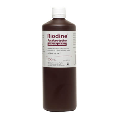 RIODINE POVIDINE IODINE SOLUTION 10% 500ML RIO00802