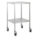 TASK STAINLESS STEEL DRESSING TROLLEY NO RAILS