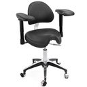 WINBEX MICROSCOPE CHAIR BACK & FULL FUNCTION MECHANISM TO ADJUST SEAT HEIGHT, TILT & BACK ANGLE BLACK COLOR