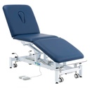TASK MEDICAL HI-LO EXAMINATION COUCH 3 SECTION 1 MOTOR 70CM WIDE NAVY BLUE INCLUDES TOWEL ROLL HOLDER