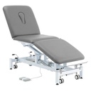 TASK MEDICAL HI-LO EXAMINATION COUCH 3 SECTION 1 MOTOR 70CM WIDE GREY INCLUDES TOWEL ROLL HOLDER