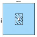 HALYARD MINOR PROCEDURE FENESTRATED DRAPE 122cm x 152cm STERILE - 40