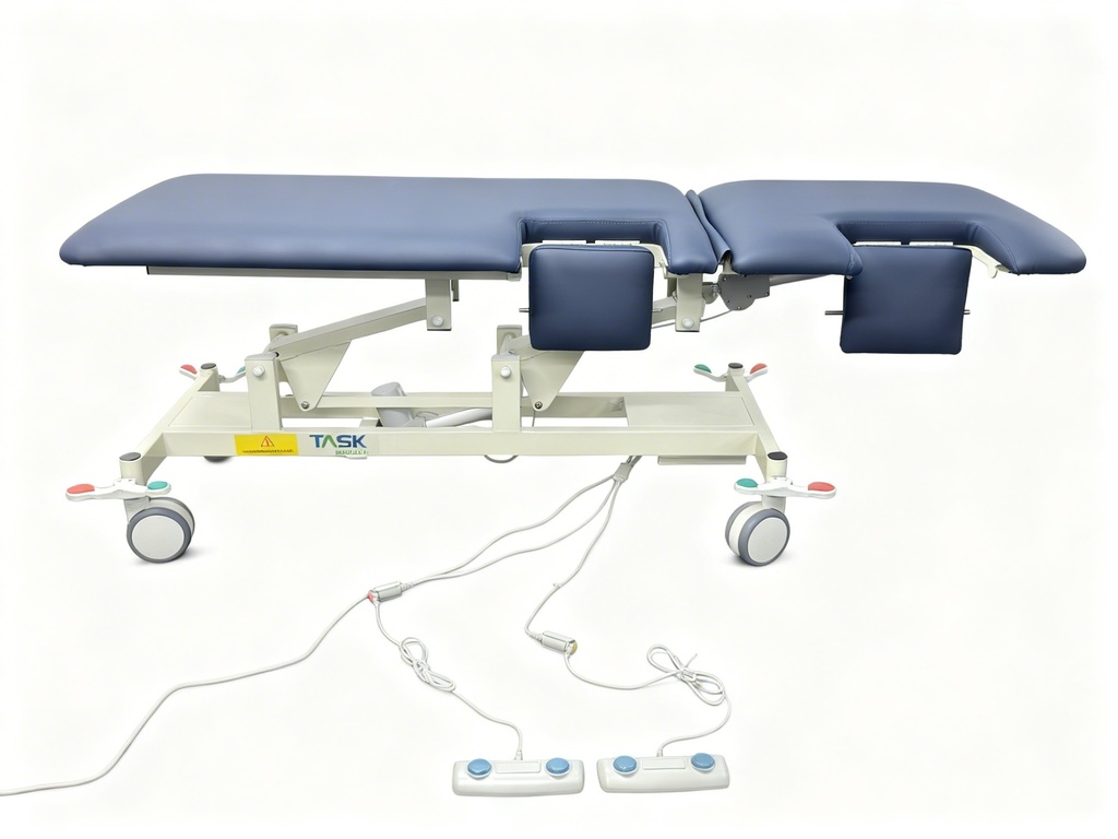 TASK MEDICAL Cardiology Couch / Table With Cut Out in Back Rest & Body Section 2 Section, 70cm Wide