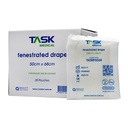 TASK MEDICAL STERILE FENESTRATED DRAPE 50X68CM, 4 POLY LINES, 10CM DIAMETER OPENING - 20