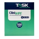 TASK PROFESSIONAL CLINI WIPES SMALL 30 x 35 CM - BOX OF 100