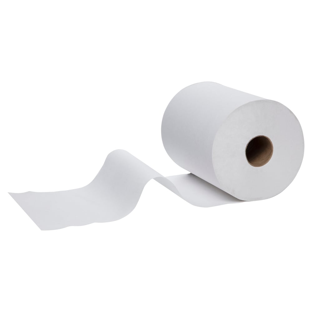 SCOTT-SLIMROLL PAPER HAND TOWELS (12388), White Paper Towel Roll, 6 Compact Rolls / Case, 176m / Roll
