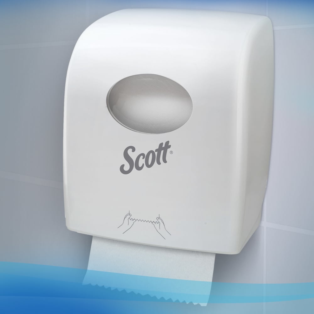 SCOTT-SLIMROLL PAPER HAND TOWELS (12388), White Paper Towel Roll, 6 Compact Rolls / Case, 176m / Roll