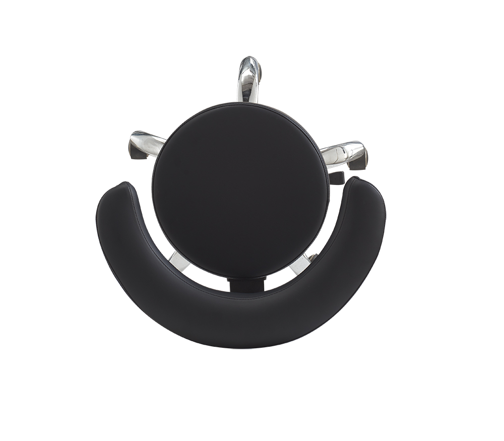 TASK MEDICAL ROUND STOOL WITH ARMREST BLACK