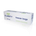 CLARITY STERILE FREEZER BAGS WITH 2 ELASTIC BANDS - 100