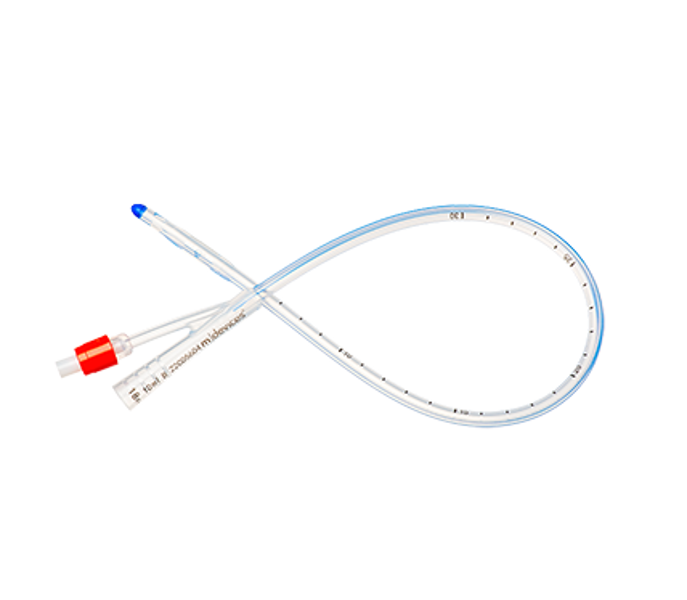18Fr Foley Catheter Silicone 2 Way 45cm With 10ml Balloon - Box of 10 (UR011003)