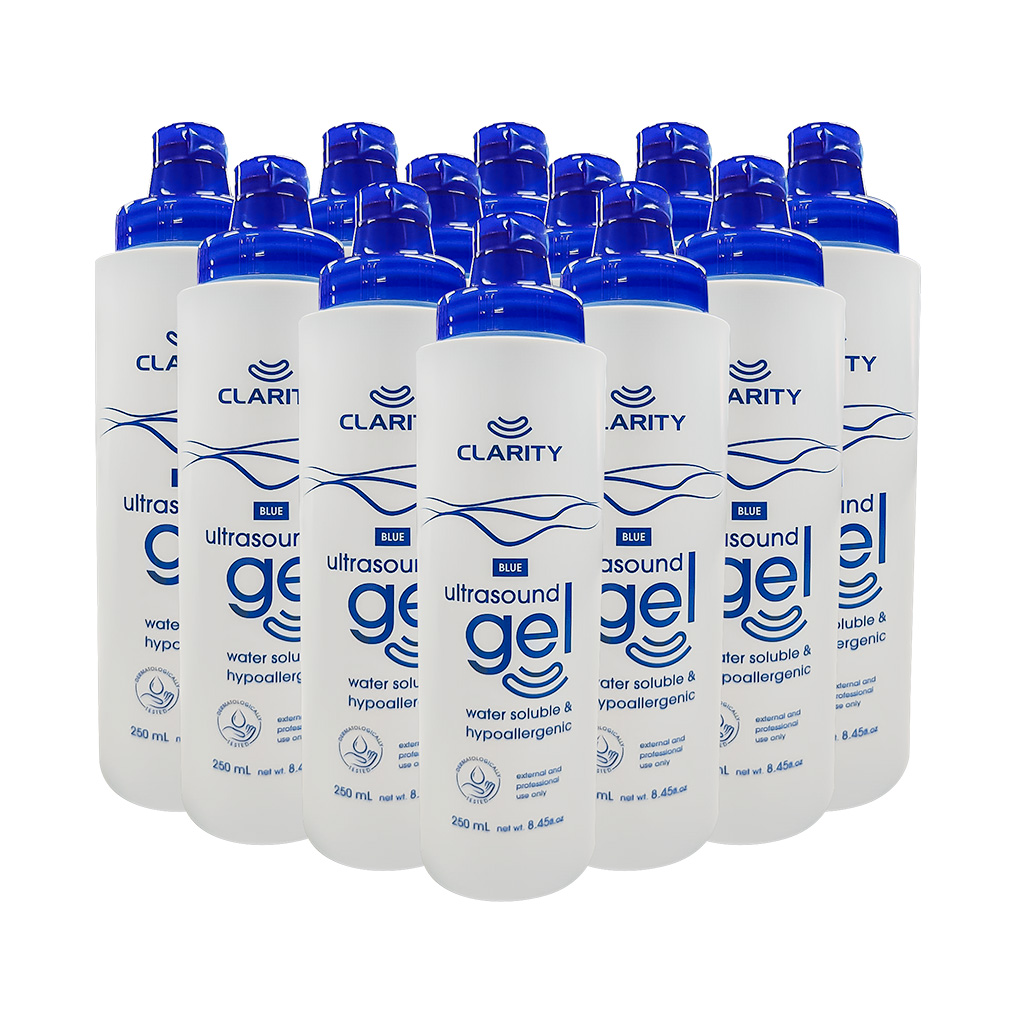 CLARITY ULTRASOUND TRANSMISSION GEL 250ML (Box of 12)