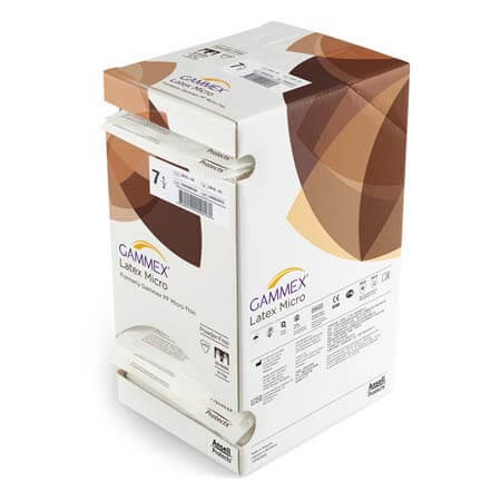 GAMMEX MICRO GLOVES STERILE LATEX POWDER FREE SIZE 6.5 330052065 BOX - 50