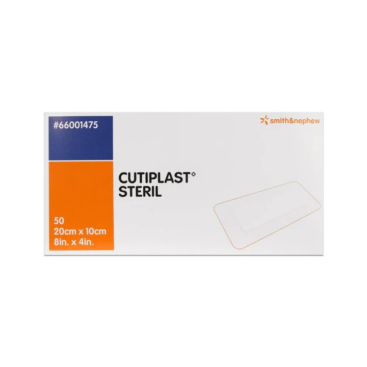 CUTIPLAST STERIL FABRIC ISALND DRESSING 20 x 10CM 66001475 BOX-50