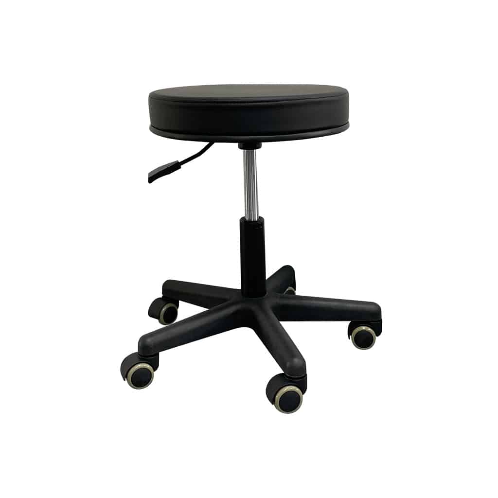 TASK MEDICAL ROUND STOOL BLACK