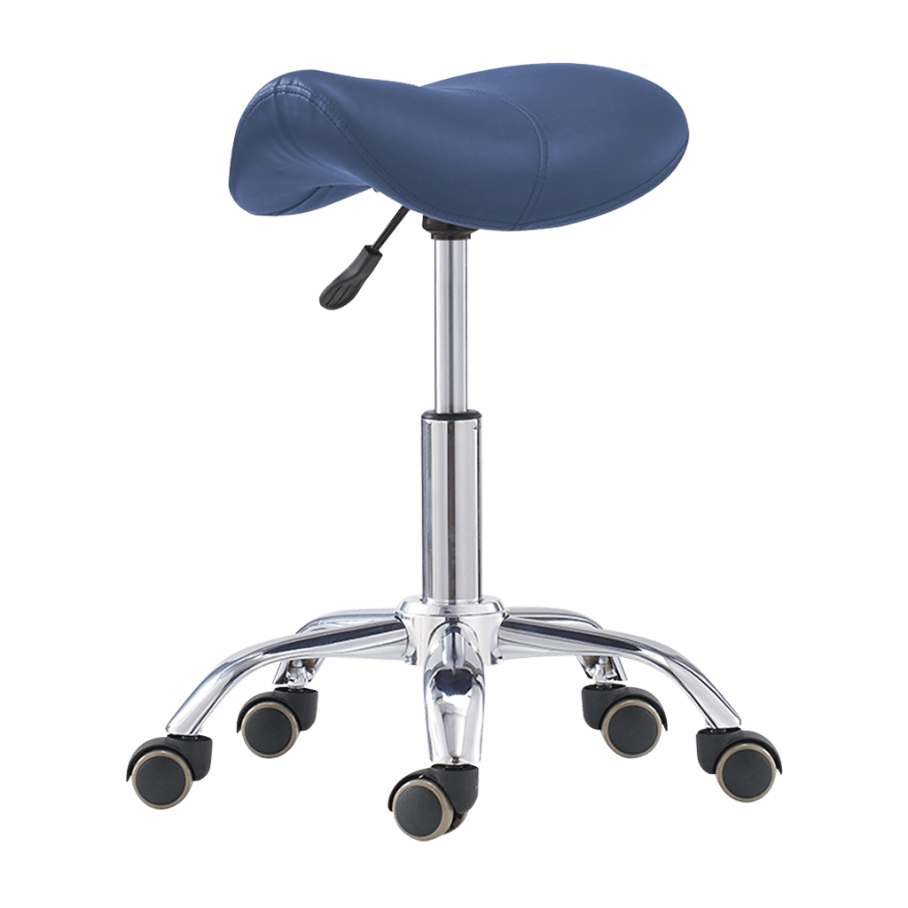 TASK MEDICAL SADDLE STOOL NAVY BLUE