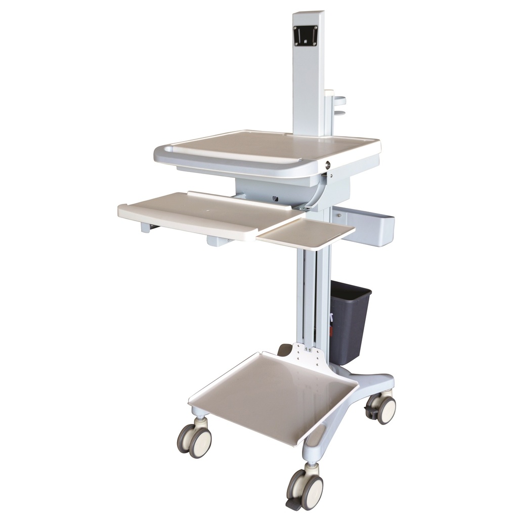 WORKSTATION TROLLEY WITH PRINTER SHELF