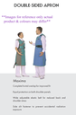 KIRAN DOUBLE SIDED APRON MAXIMA ULTRALITE .5PB SMALL 50X100-A.GREEN/C.GREY