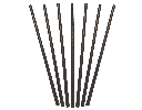 REGULAR PAPER STRAW 3PLY FOOD-GRADE BLACK  - 250 (CA-PSREG-BLK)